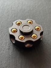 Fidget Spinner Revolver Trommel Messing Alumi...