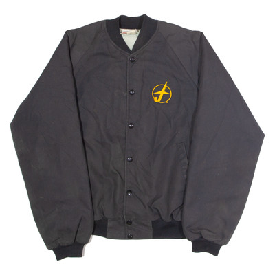 HARTWELL Flying J Travel Plaza Cheyenne WY Herren Bomberjacke Schwarz 90er USA M