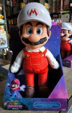 THE SUPER MARIO GALAXY MOVIE FIRE MARIO PERSONAGGIO PELUCHE TESTA RIGIDA 40 CM