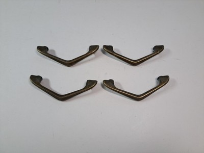 Set Of 4 MCM Retro Chevron Drawer Pulls 8543