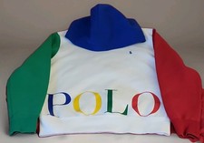 Polo Ralph Lauren Colorblock Pullover Hoodie Unisex Kids L/G 14-16 Multicolor