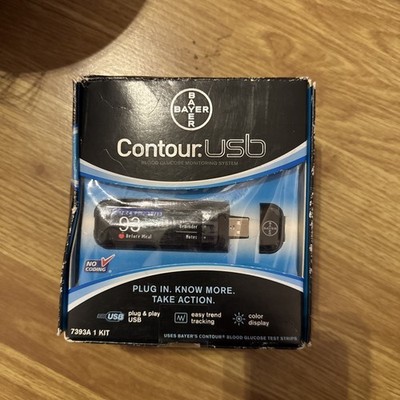 Bayer Contour USB Blood Glucose Sugar Monitoring Testing System Expired New