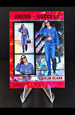 Panini 2025 WNBA Caitlin Clark Chronicled Dress for Success #65 Red Holo