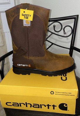 Carhartt Heritage Wellington CMP1200 Size 11.5 W Waterproof Steel Toe Work Boots
