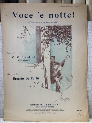 Partitur STIMME UND NACHT c. o. lardini, ernesto de curtis