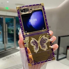 For Samsung Galaxy Z Flip 6 5 4 3 Butterfly Bracket Shock Absorber Phone Case