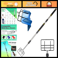 Adjustable V-Shaped Edge Protector Handle 4.3-8.7ft Stainless Steel with Foam Gr