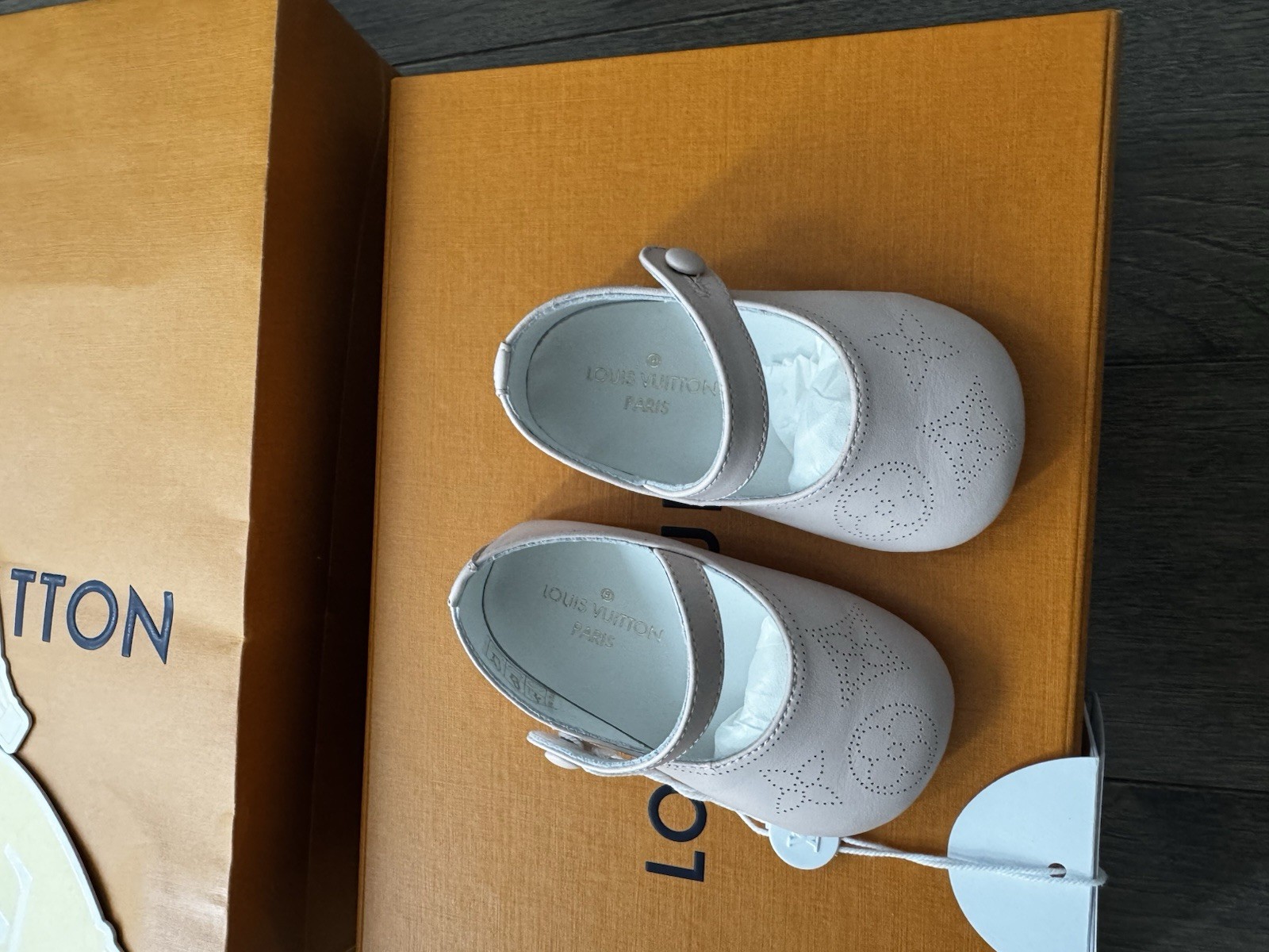BRAND NEW SOLD OUT Louis Vuitton Leather Babies In P&eacute;tale