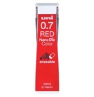 uni Nano Dia Color Mechanical Pencil Lead 0.7mm Red,20pce,uni0.7-202NDC.15