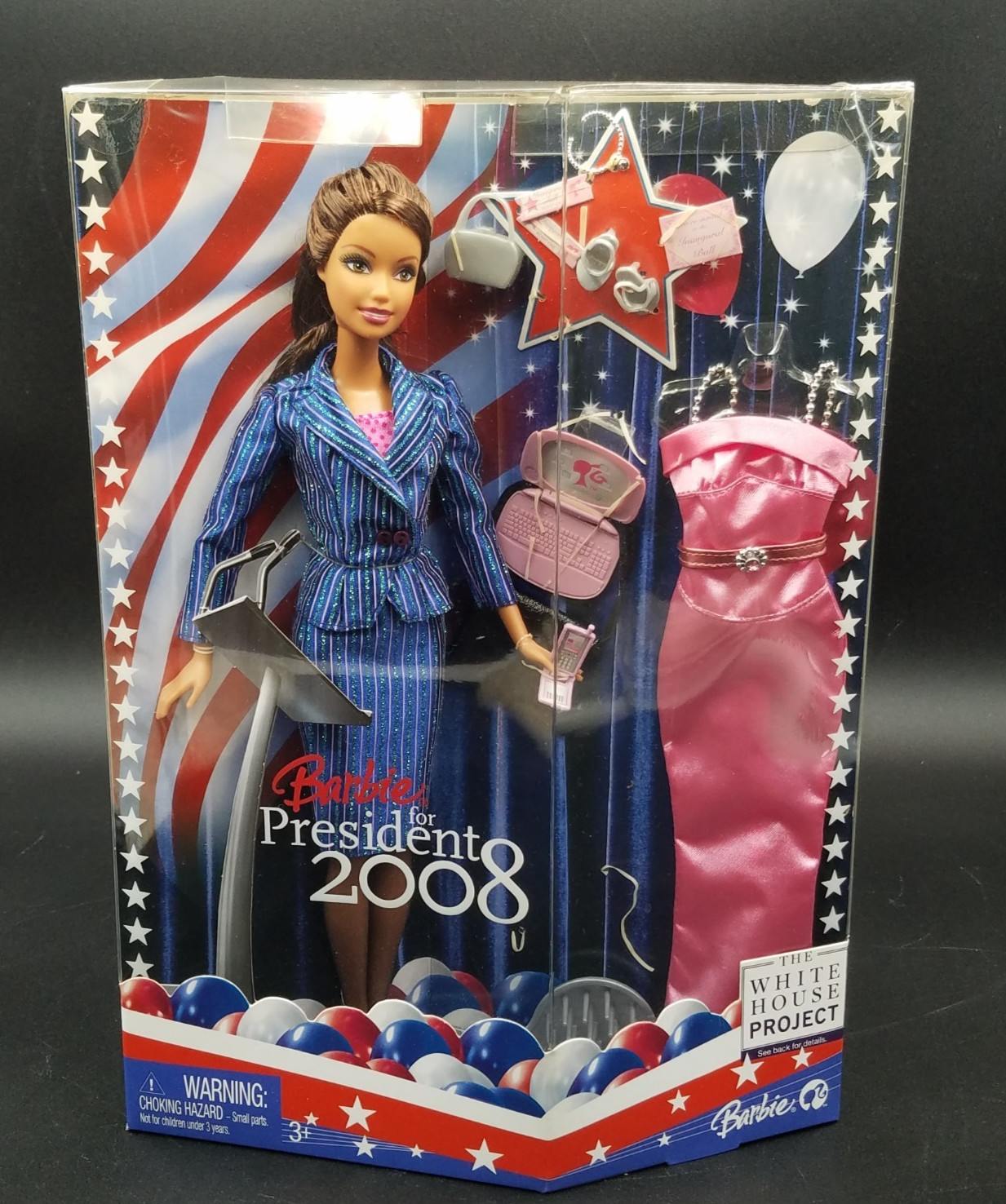 Barbie For President 2008 Latina Hispanic Mattel N0844 Barbi