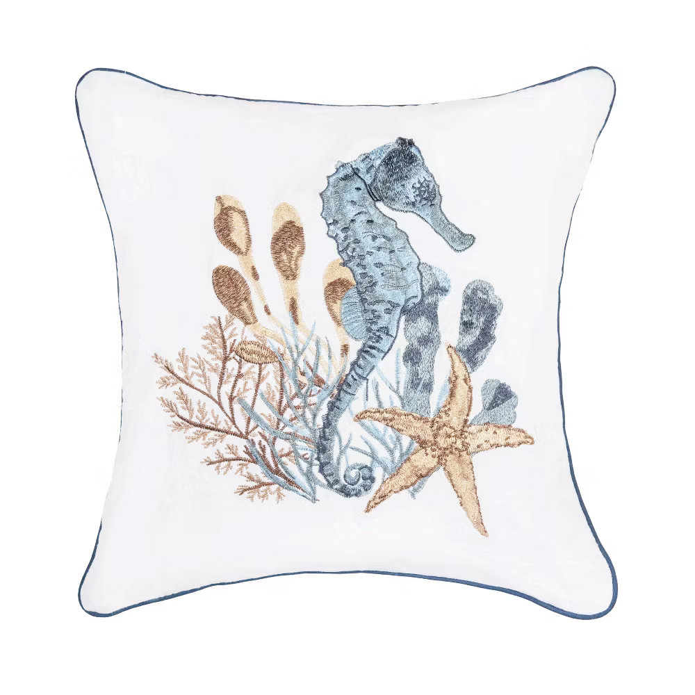 C-F Home Seahorse Sands Throw Pillow