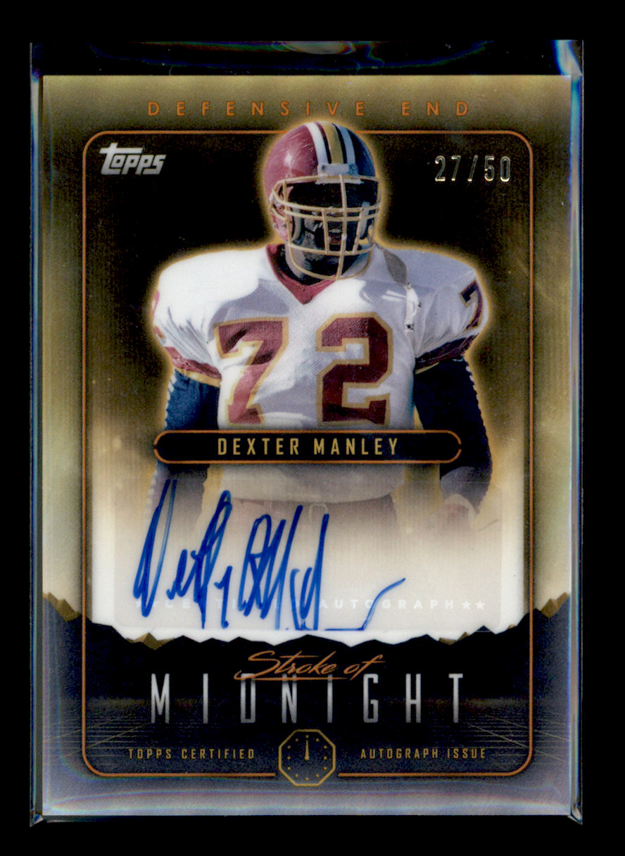 2024 Topps Midnight Dexter Manley Stroke of Midnight Summer Solstice Auto 27/50
