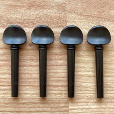 Ebony Wooden Ebony Thread Wound Peg Wooden Peg Violin 4/4 Set of 4