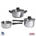 IKEA Cookware Set 5-Piece Non-Stick Stainless Steel Pan Saucepan & Pots with Lid