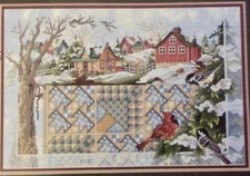 Winter Warmth Quilts Stoney Creek Counted Cross Stitch Pattern in Magazine