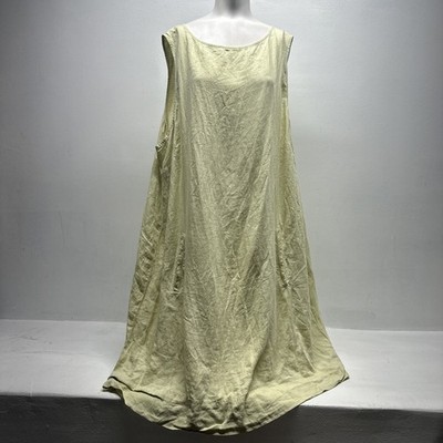 j jill linen tank dress J. Jill Love Linen Tank Dress Womens Blue White Turtles Beachy Coastal Resort M