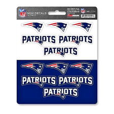 New England Patriots NFL Vinyl Die-Cut Sticker Set / Decal Sheet Fanmats