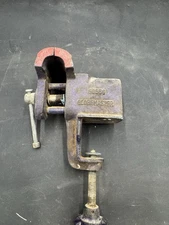 VINTAGE GLOBEMASTER NO. 60550 CLAMP ON BENCH MINI VISE 3” JAWS 2” OPENING