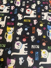 Cat Meow Cotton Fat Quarter 18 x22 New