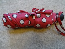 Fulton Lulu Guinness London pink with bubbles compact handbag briefcase umbrella