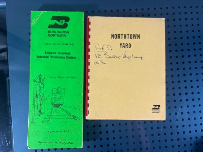 Burlington Northern Twin City SPINS and Northtown Yard Booklets 1972 1973
