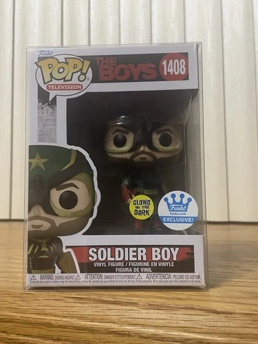 Funko Pop! The Boys Soldier Boy #1408 Television Figure Exclusive W/ Protector