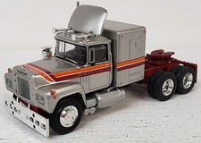 Brekina NEW HO 1/87 Scale Mack RS 700 Tractor Trailer Sleeper Cab Silver Finish