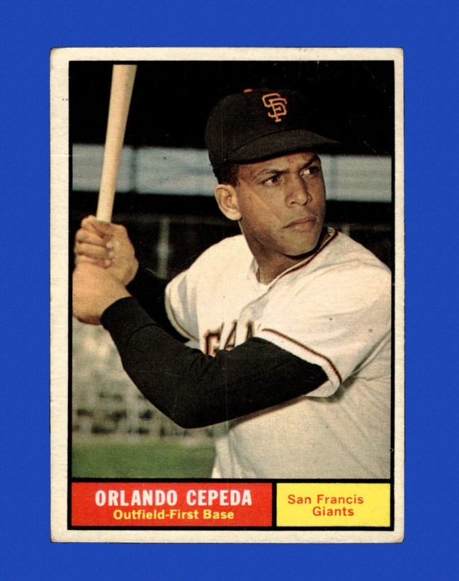 1961 Topps Set-Break #435 Orlando Cepeda VG-VGEX (crease) *GMCARDS*