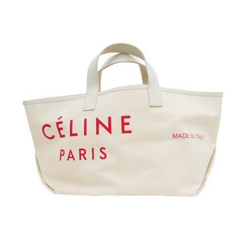 Celine Made In Tote Bag Small Hand White X Red 186082B3D.27N12 - Foto 1 di 10