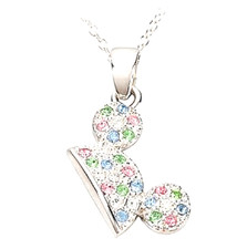 Disney Arribas   Necklace Mickey Mouse Ear Hat Made with Crystals from Swarovski