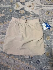 Nautica Girls' School Uniform Performance Pull-On Skort with Knit Waistband and