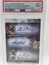 2024 Topps Update Skenes/Cole/Strasburg Autos Mint 9 1/5 eBay 1/1