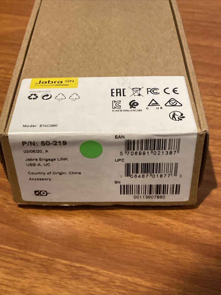 NEW Jabra Engage LINK USB-A UC 50-219 GN Audio ENC080 Sound Audio Controller - Image 2 of 4