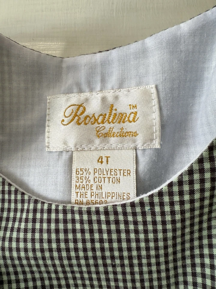 Vestido Rosalina Talla 4 Búho Jersey Verde Y Marrón Adorable Bolsillos Excelente Con Foto 4 de 4