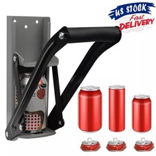 Aluminum Can Crusher Wall Mounted: Handle 16oz, 12oz, 8oz Cans - Heavy Duty USA