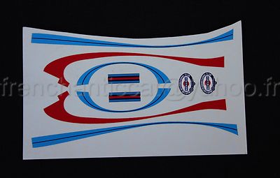 AJ Miniature Vehicle 1/43 Ferrari Martini Red Decal HECO