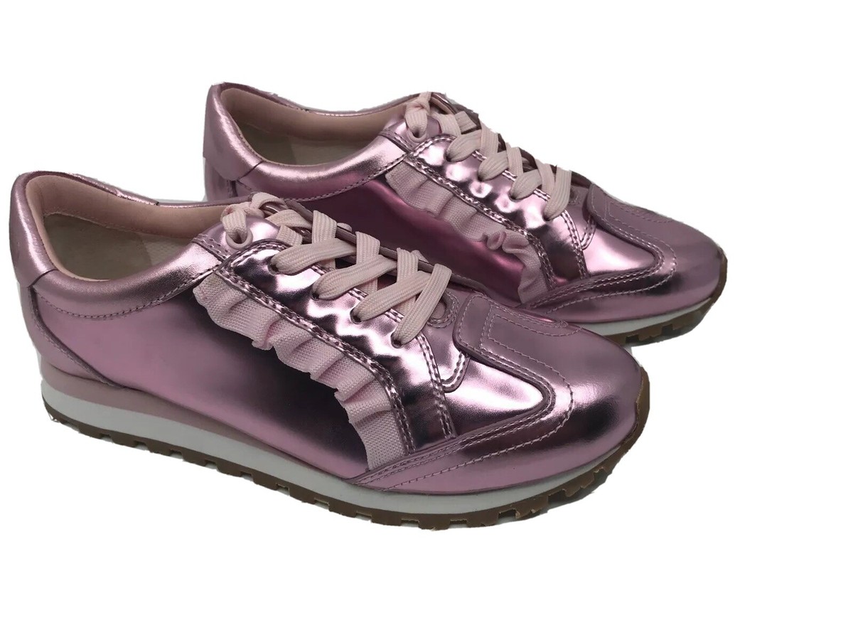 【再出品】TENNE 2017 spring summer Tory Burch Sport NEW Cotton Pink Metallic Patent Leather