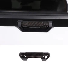 ABS Carbon Trim Tailgate Handle Cover Trunk Door Trim For Toyot-a Tundra 2022-23