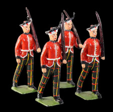 Figurine BRITAINS  4 SOLDATS DEFILE / soldier antique toys soldat