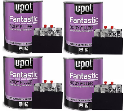 4x U-POL Fantastic Lightweight Body Polyester Filler 3 ltr inkl. Härter BEST