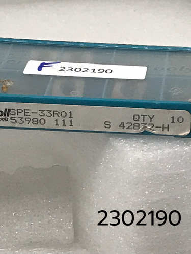 SPE 33 R01 111 S STK 53980 Full Package of 10 Ingersoll Tungsten Carbide Inserts - Picture 3 of 6