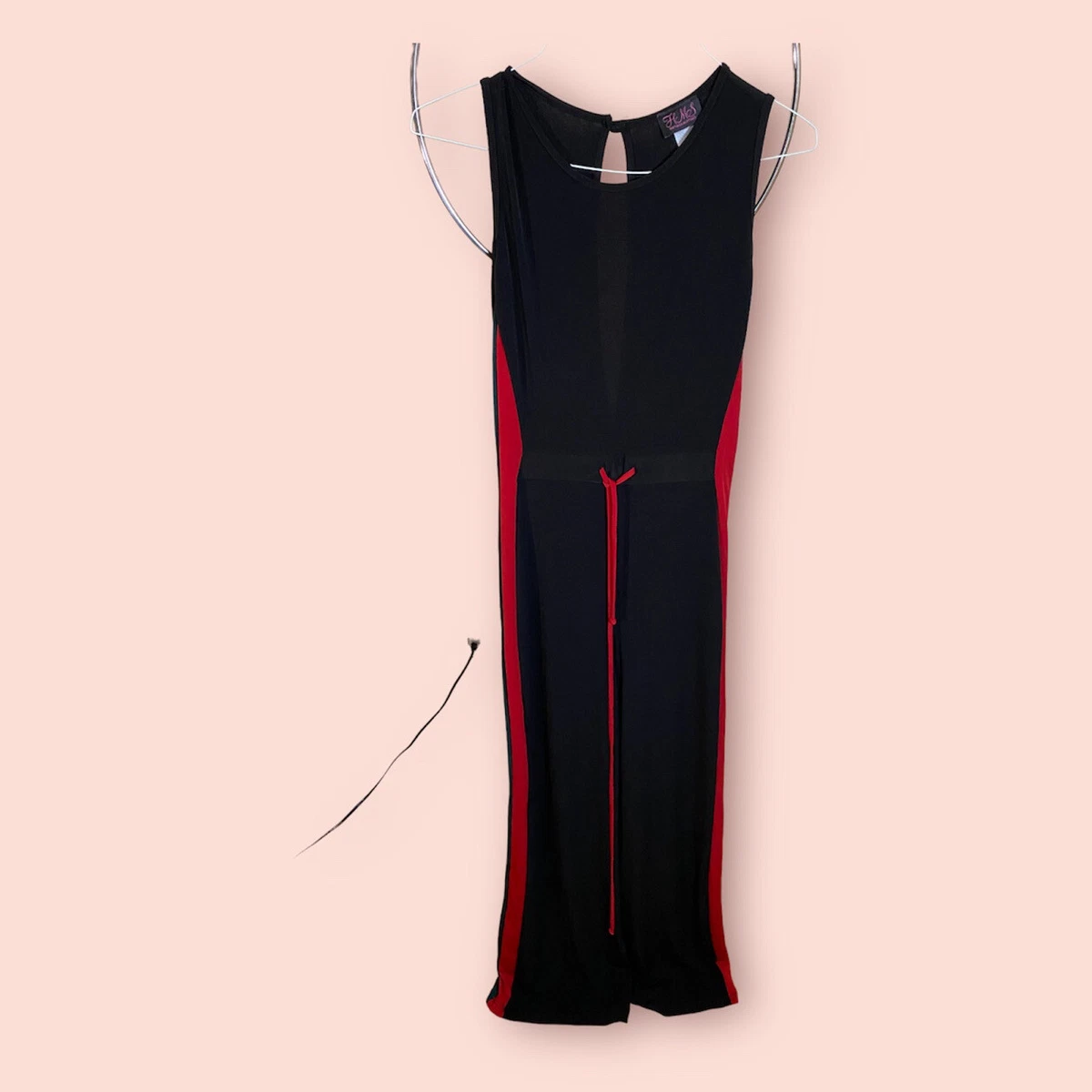 Red black and sales green jumpsuit