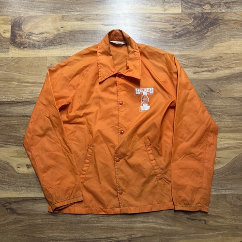 Vintage Tennessee Volunteers Vols Wind Breaker Jacket Mens Medium Chalk
