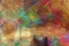 RAZZLE SPOT purple blue yellow red HAND DYED RUG HOOKING WOOL Dyed 1/8