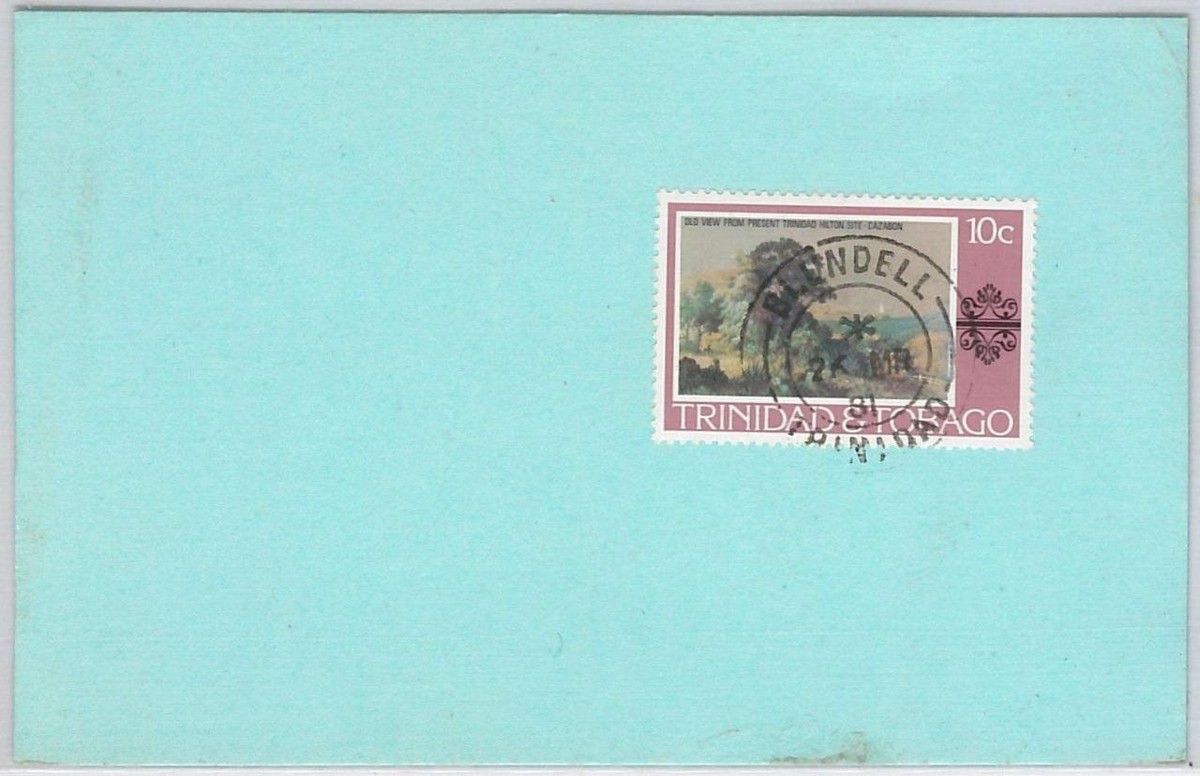 リカルドTYPE3 TRiNiDAD 40144 - TRINIDAD & TOBAGO postal history CARD with nice postmark