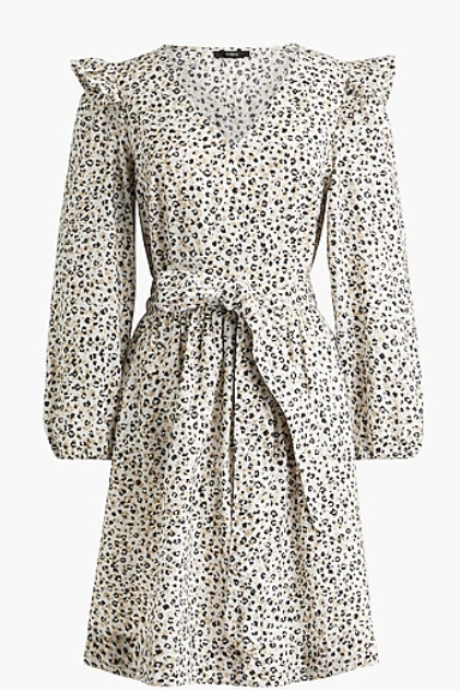 J. Crew Women's Lightweight Puff-Sleeve Dress in Ivory Print, Size XS NEW |  eBay