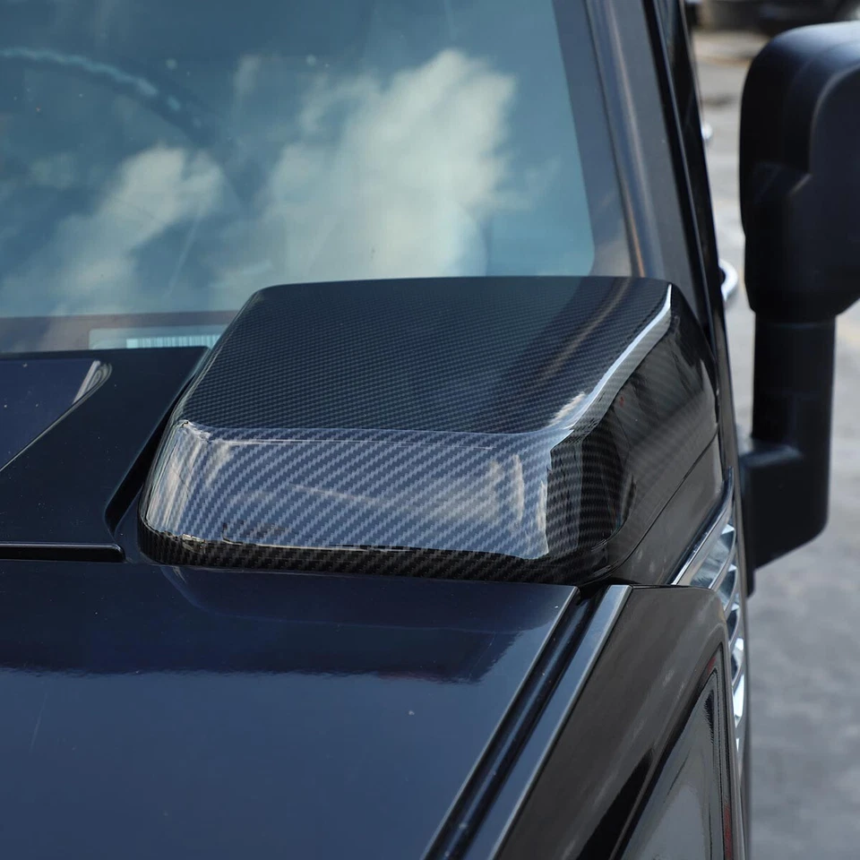 Carbon Look Intake Trim Cover Hood Top Cap Set Right Left For Hummer H2 2003-09 Foto 4 de 4