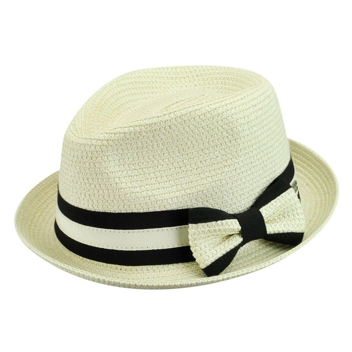 Betmar Classic Gray Hat with Striped Bow Betmar Gray Hats for Women for sale | eBay main image 3