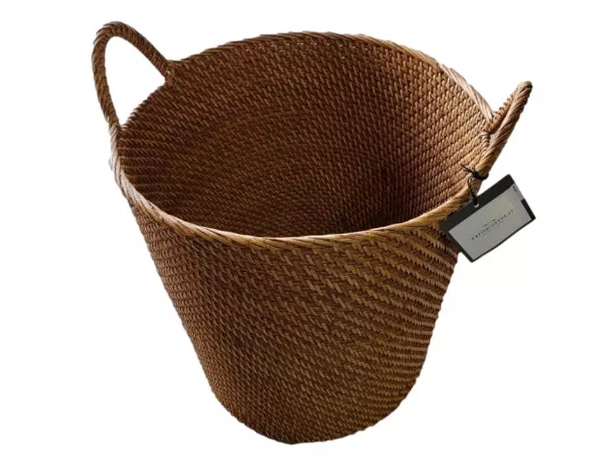 Large Natural Woven Round Basket - Threshold™