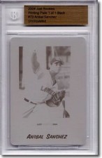 2004 Anibal Sanchez Rookie Press Plate RC BGS 1/1 Printing Plate